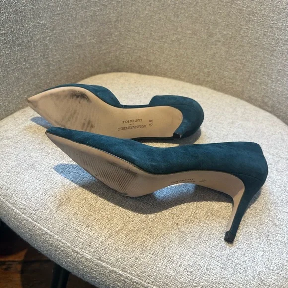 Banana Republic Deep Blue Suede Women's Pumps - Picture 5 of 8